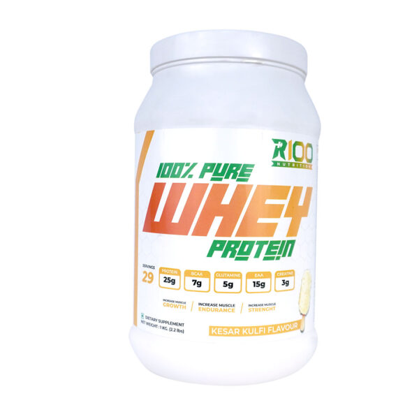 R100 Nutrition 100% Pure Whey Protein | 1Kg | Mango Flavored